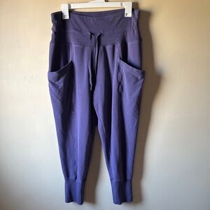 All In Motion Purple High-Waist Lounge Joggers with Side Pockets